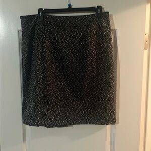 Michael Kors Black Sparkle Pencil Skirt